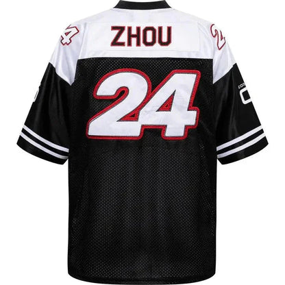 Alfa Romeo Racing F1 Special Edition USA Austin GP Zhou Guanyu #24 Football Jersey