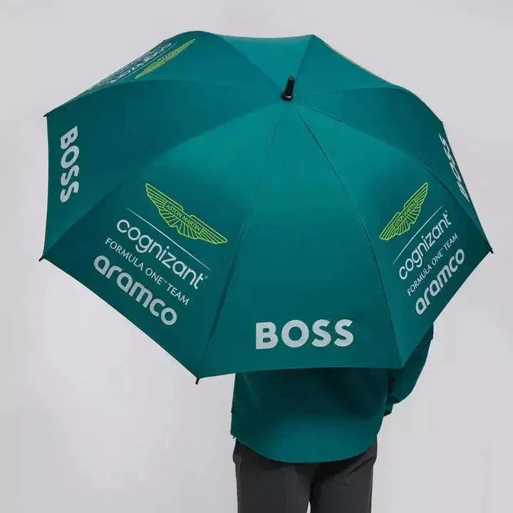 Aston Martin Cognizant F1 Team Golf Umbrella- Green