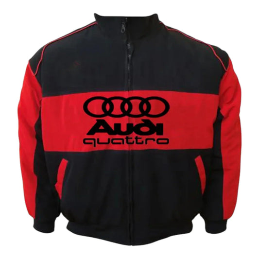 Audi Racing Jacket Black and Red - F1 Vintage Racewear