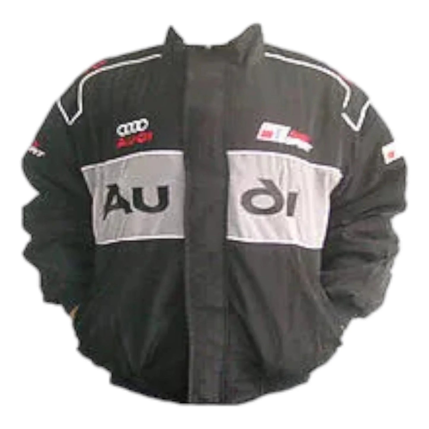 Audi Sport Racing Jacket Black and Light Gray