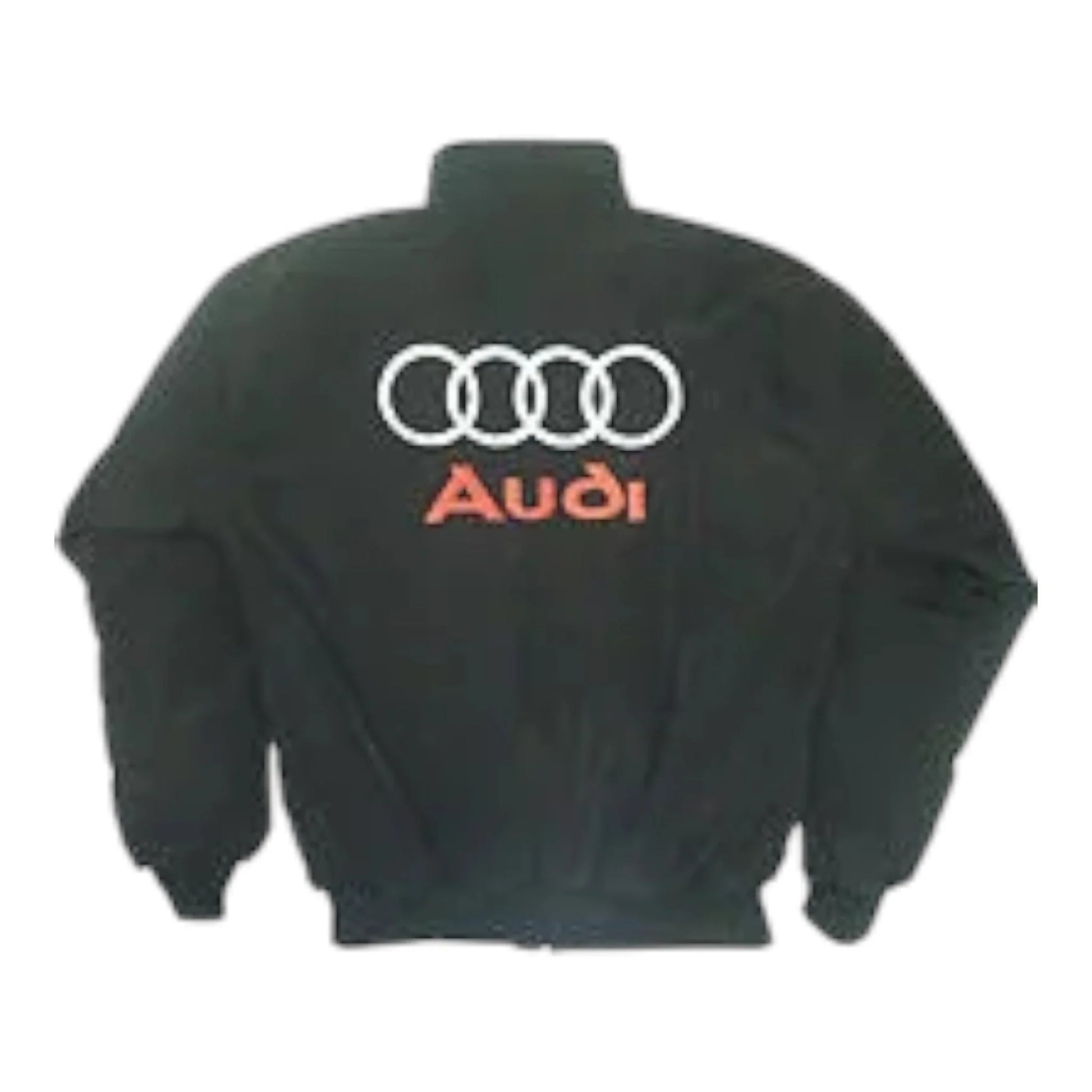 Audi Racing Jacket Light Gray and Black - F1 Vintage Racewear