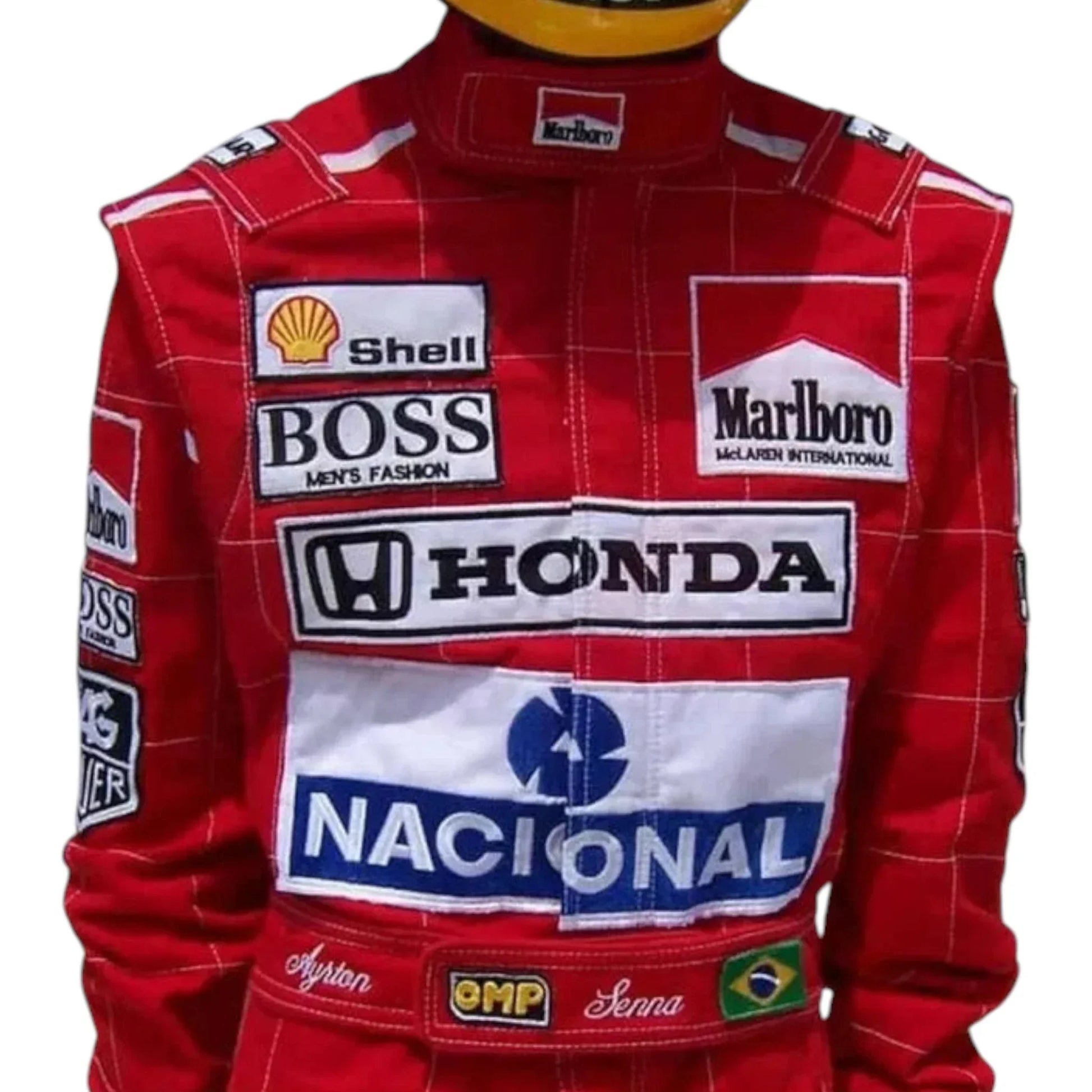 Ayrton Senna 1991 McLaren F1 Embroidery Race Suit Replica