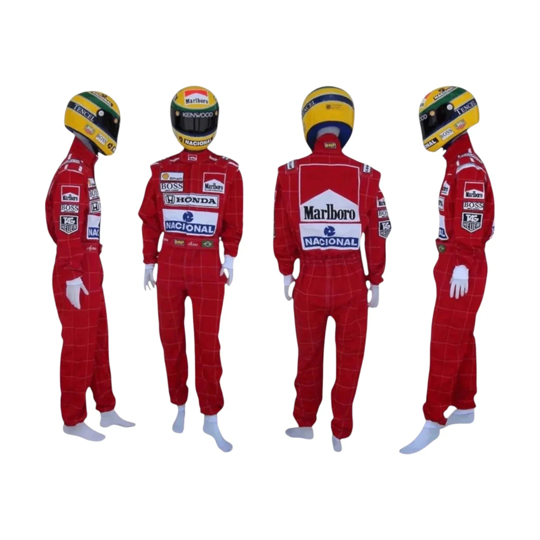 Ayrton Senna 1991 McLaren F1 Embroidery Race Suit Replica