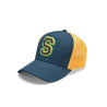Ayrton Senna Collegiate Hat - Grey/Navy