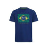 Ayrton Senna Men's Fanwear Flag T-Shirt - Navy