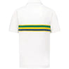Ayrton Senna Men's Helmet Striped Polo Shirt
