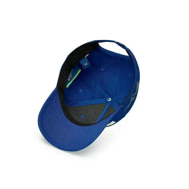 Ayrton Senna Replica Nacional Baseball Hat- Blue