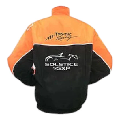 Pontiac Solstice GXP Racing Jacket Black and Orange - F1 Vintage Racewear
