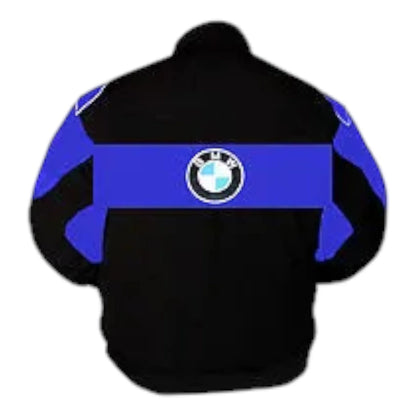 BMW Williams F1 Racing Jacket Black and Royal Blue - F1 Vintage Racewear