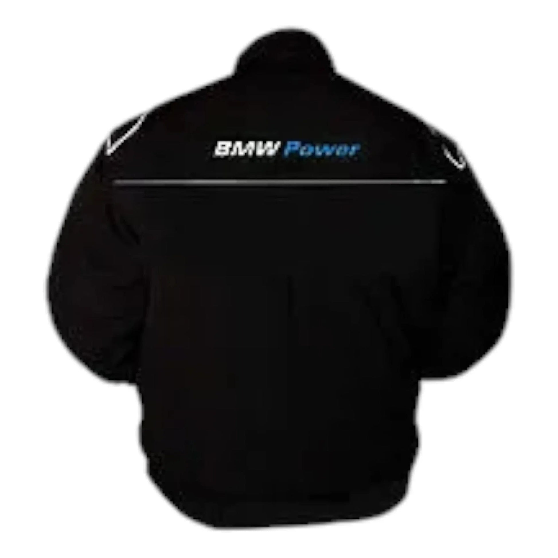 BMW Power Racing Jacket Black with White Piping