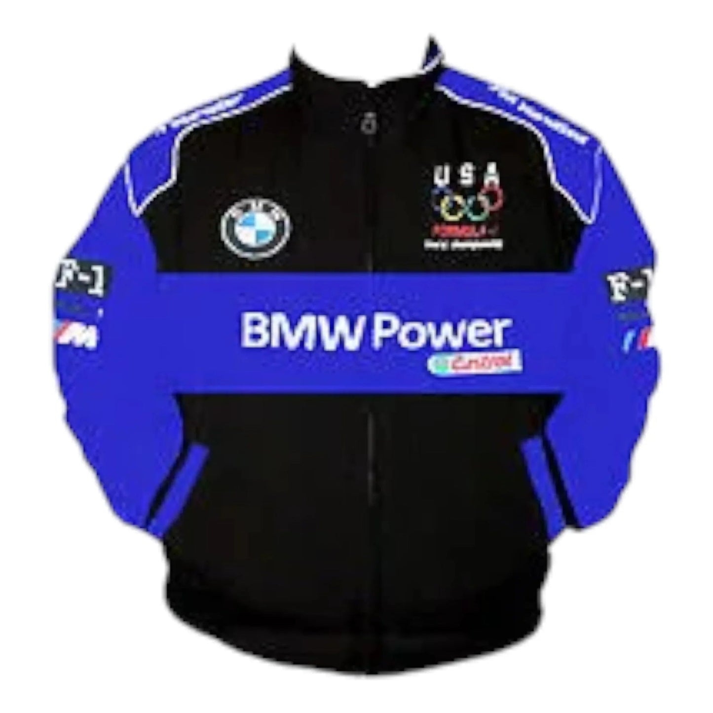 BMW Power Racing Jacket Royal Blue and Black