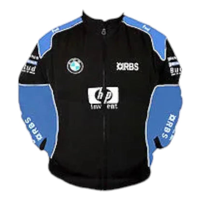 BMW RBS HP Racing Jacket Black and Royal Blue