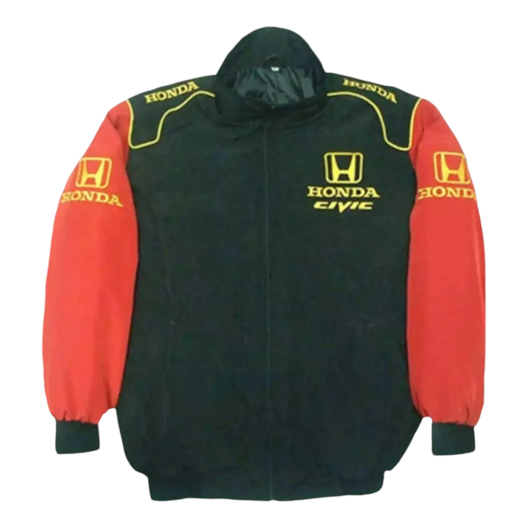 Black and Red Honda Civic Nascar Racing Jacket