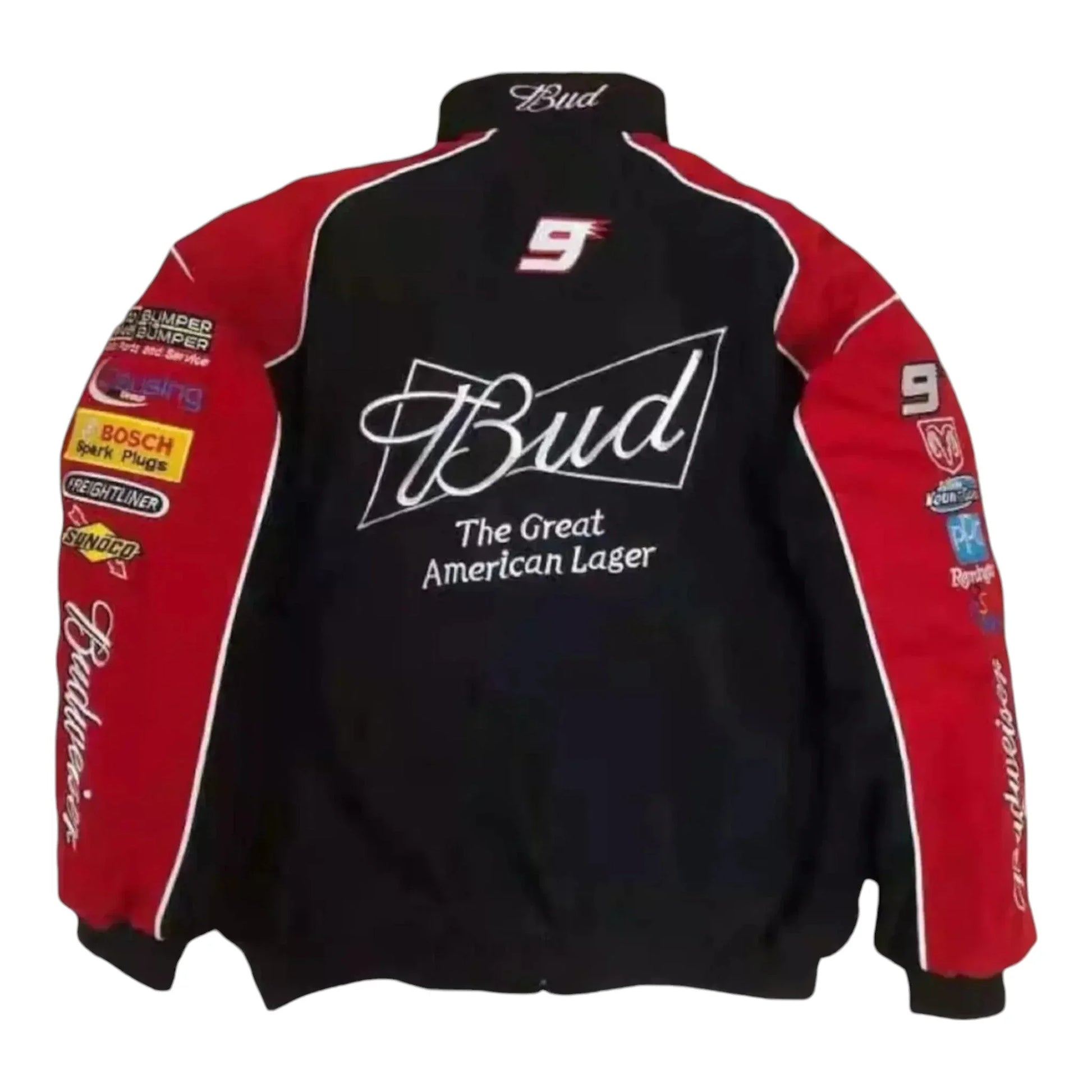 Budweiser F1 Official Embroidered Racing Jacket - F1 Vintage Racewear