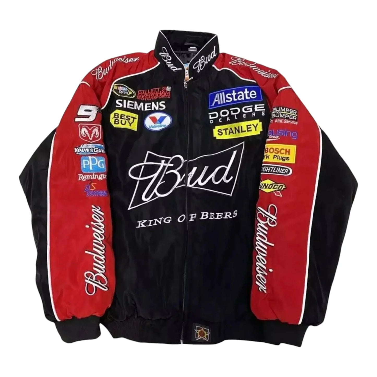Budweiser F1 Official Embroidered Racing Jacket - F1 Vintage Racewear