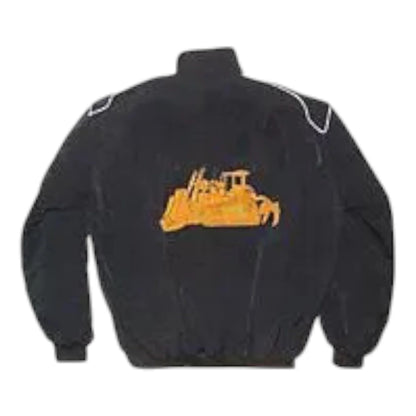 CAT Caterpillar Bulldozer Racing Jacket Black - F1 Vintage Racewear