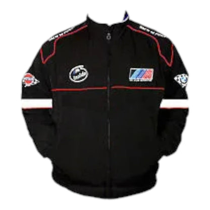 BMW M Sport Racing Jacket Black and White - F1 Vintage Racewear