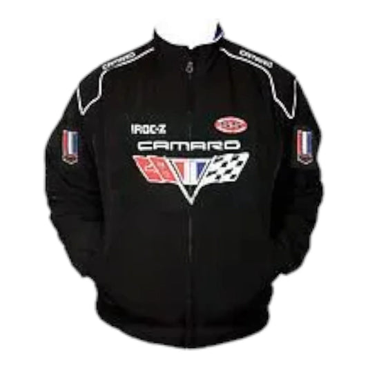 Camaro Chevrolet Racing Jacket Black - F1 Vintage Racewear