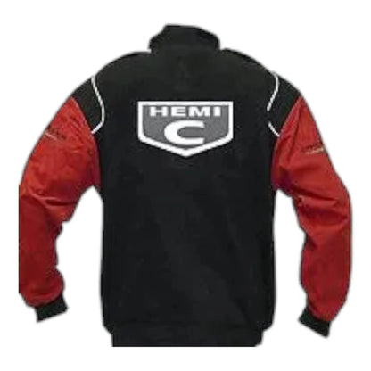Chrysler Hemi C Logo Racing Jacket Black and Red - F1 Vintage Racewear