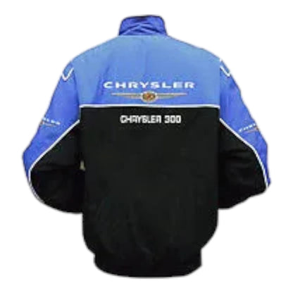 Chrysler 300 Racing Jacket Black and Royal Blue