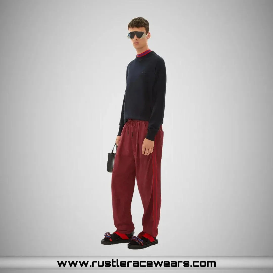 Cotton and silk sweater with Ferrari logo