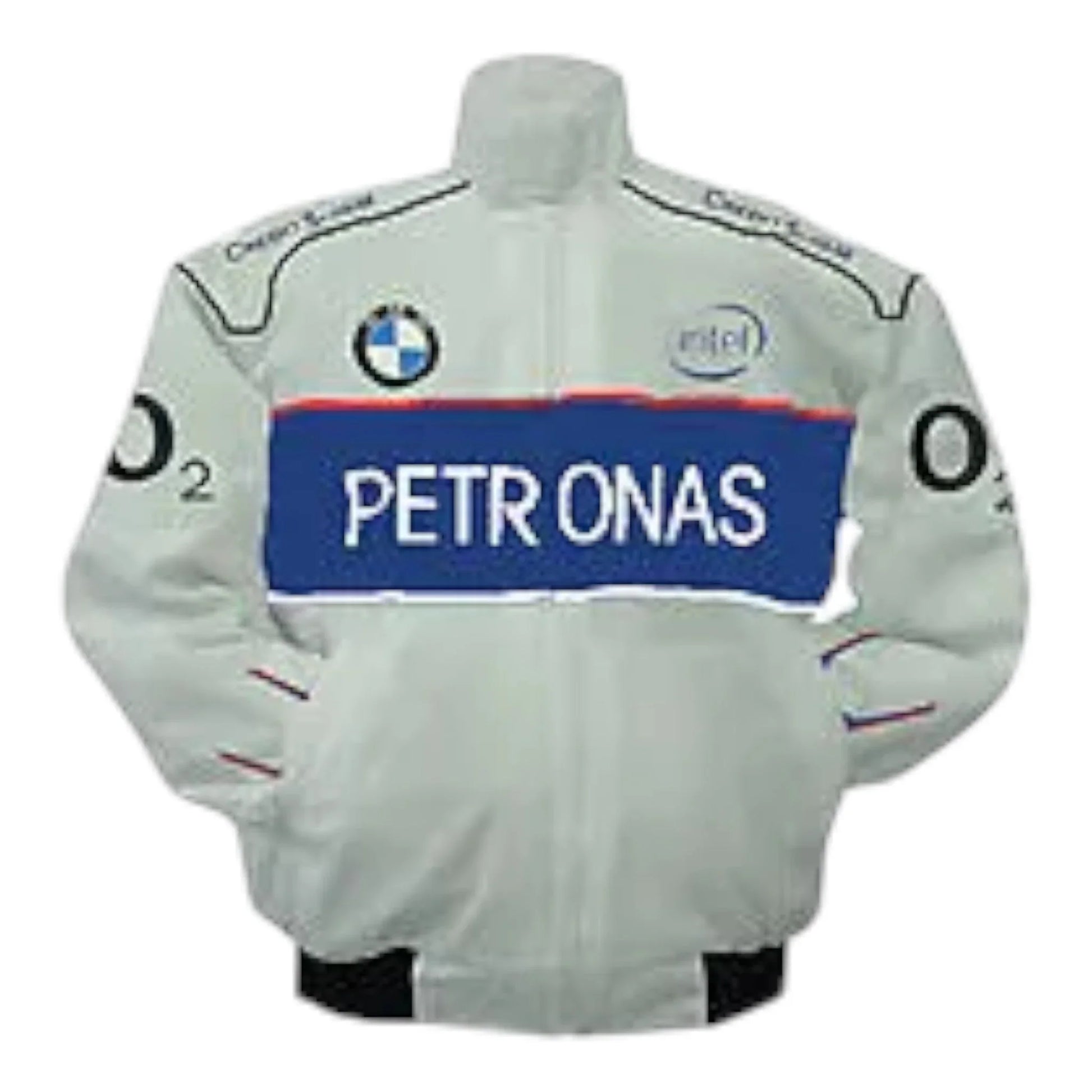 BMW Petronas Racing Jacket White and Royal Blue - F1 Vintage Racewear