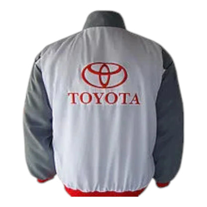 Toyota Panasonic Racing Jacket White and Gray - F1 Vintage Racewear