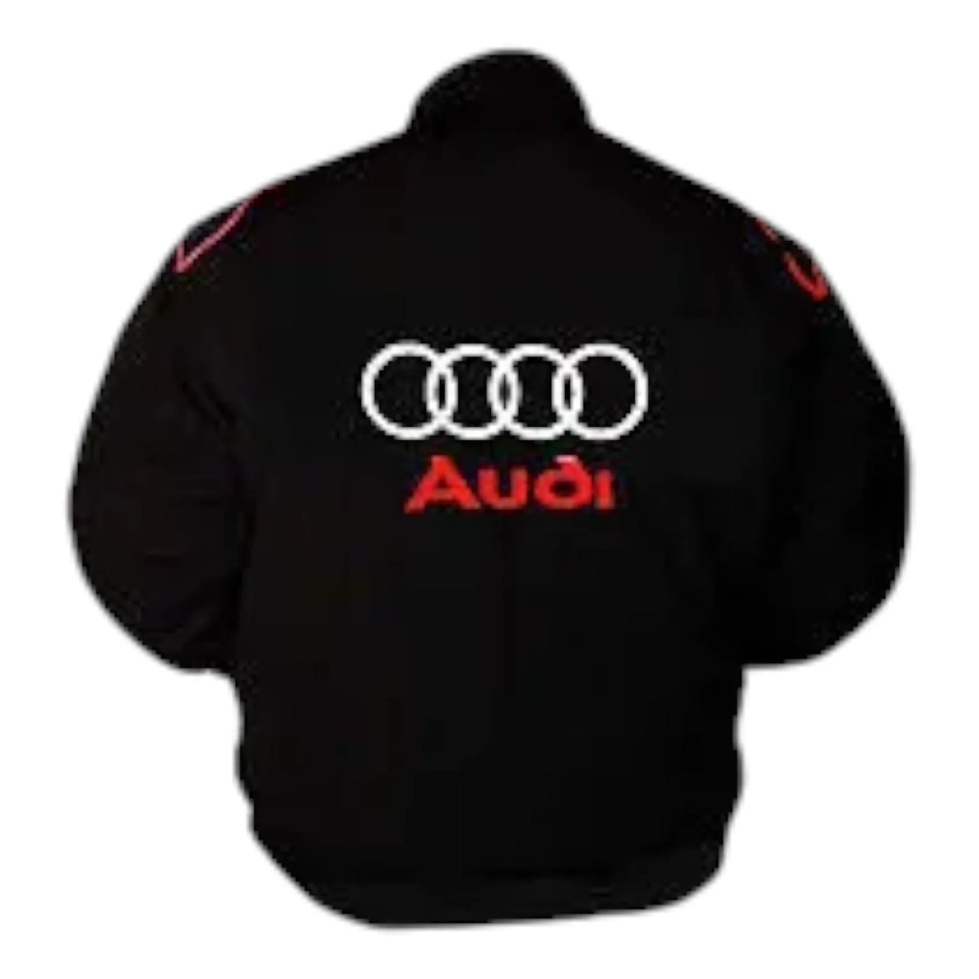 Audi Sport Racing Jacket Black and Royal Blue - F1 Vintage Racewear