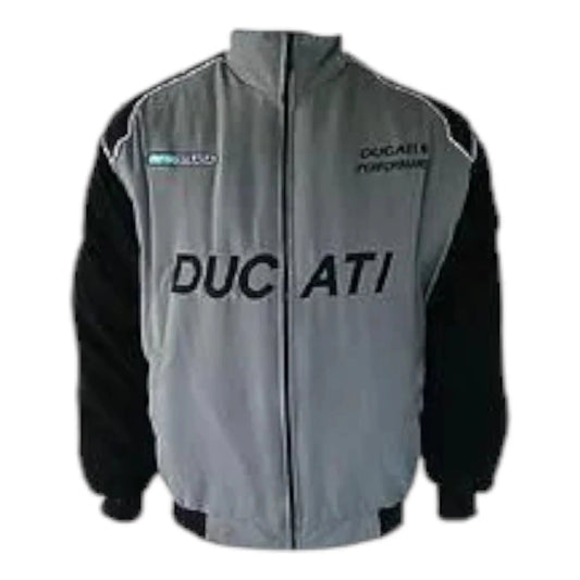 Ducati Corse Jacket Black & Light Gray - F1 Vintage Racewear