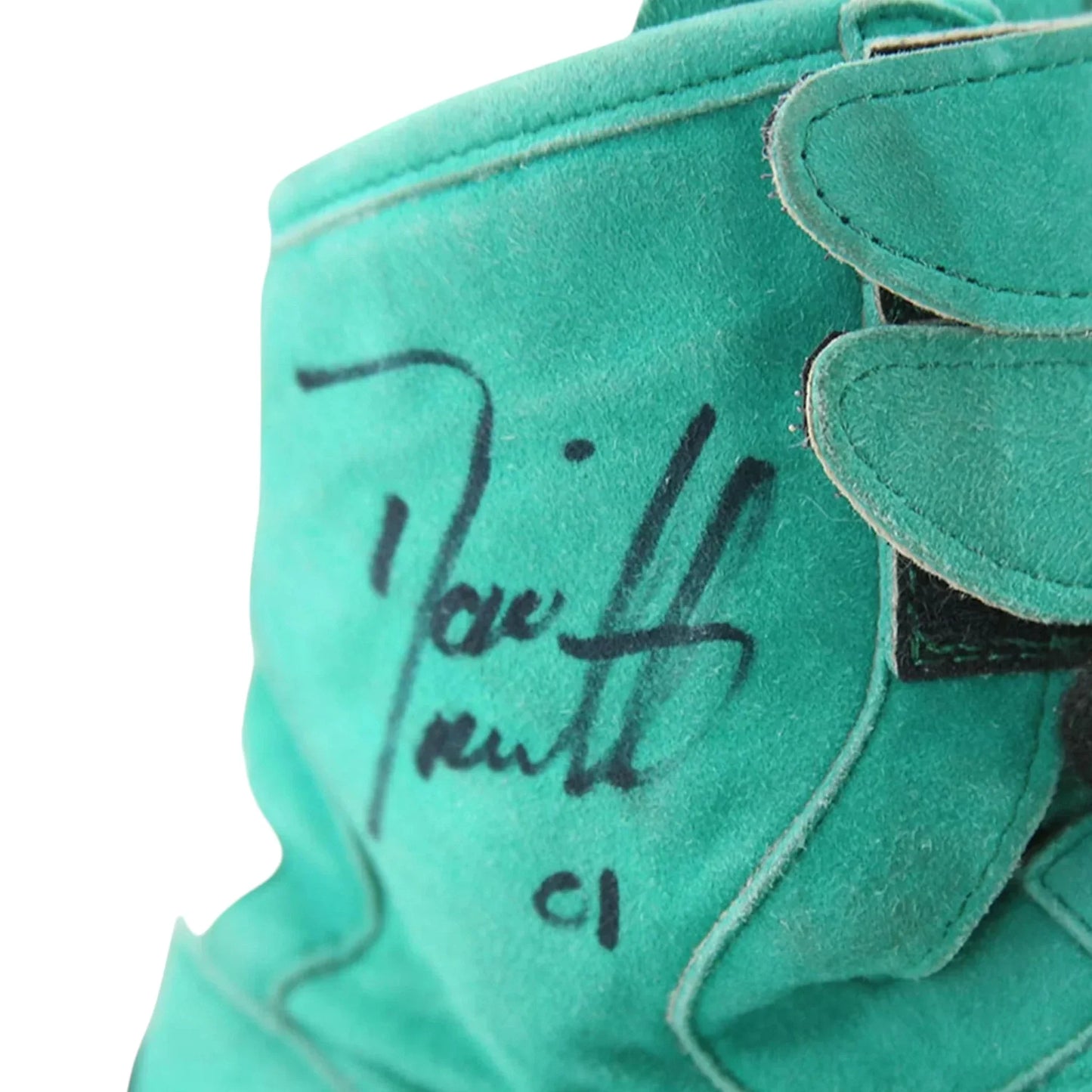 Dario Franchitti Signed Race Boots - 2001 Kool Green IndyCar