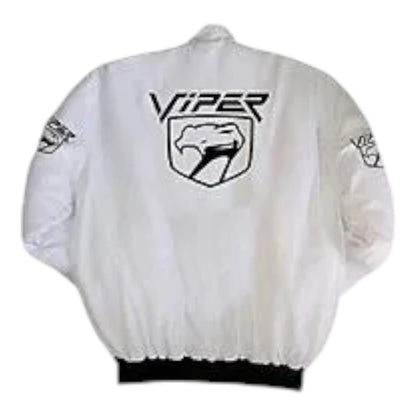Dodge Viper Racing Jacket White - F1 Vintage Racewear