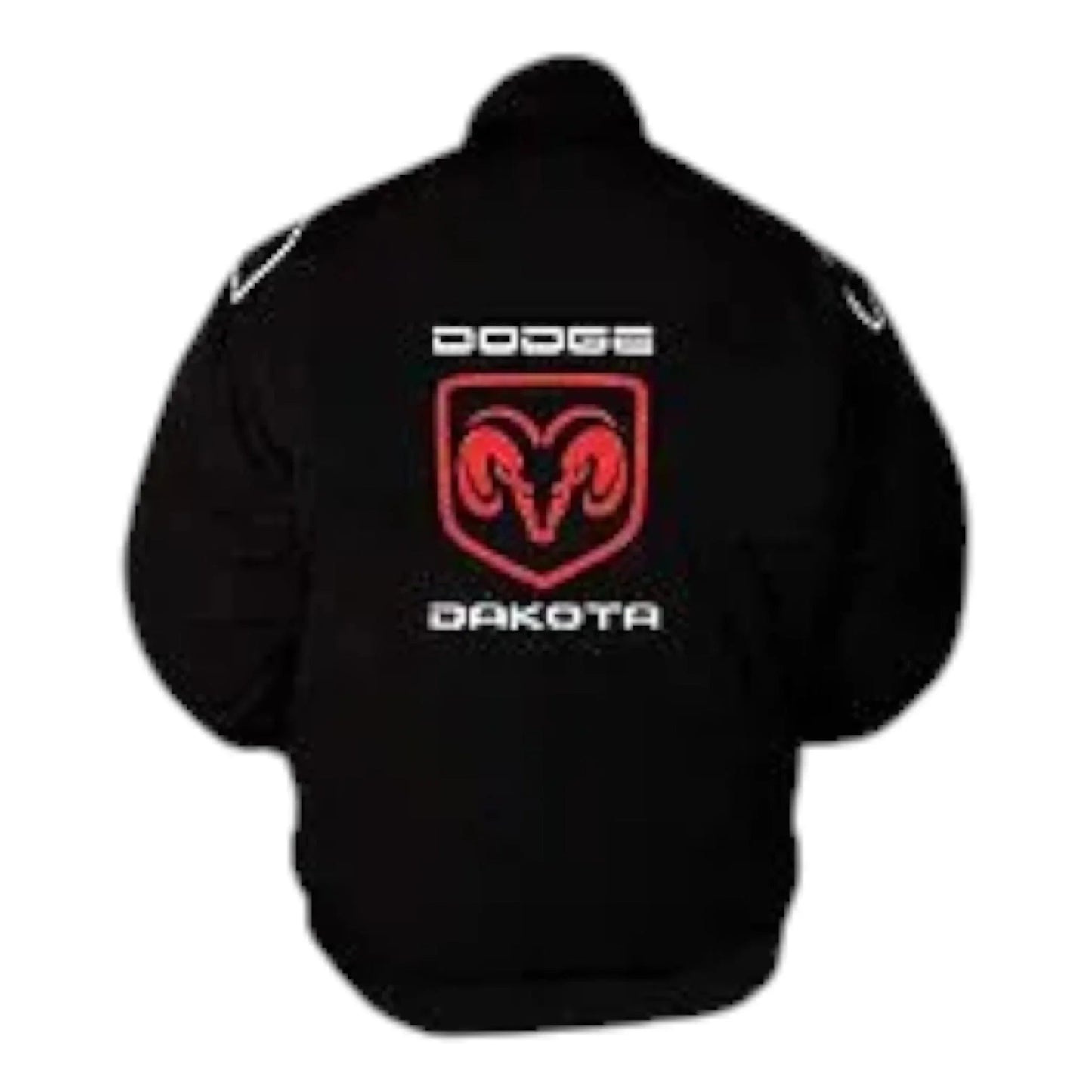 Dodge Dakota Racing Jacket Black with White piping