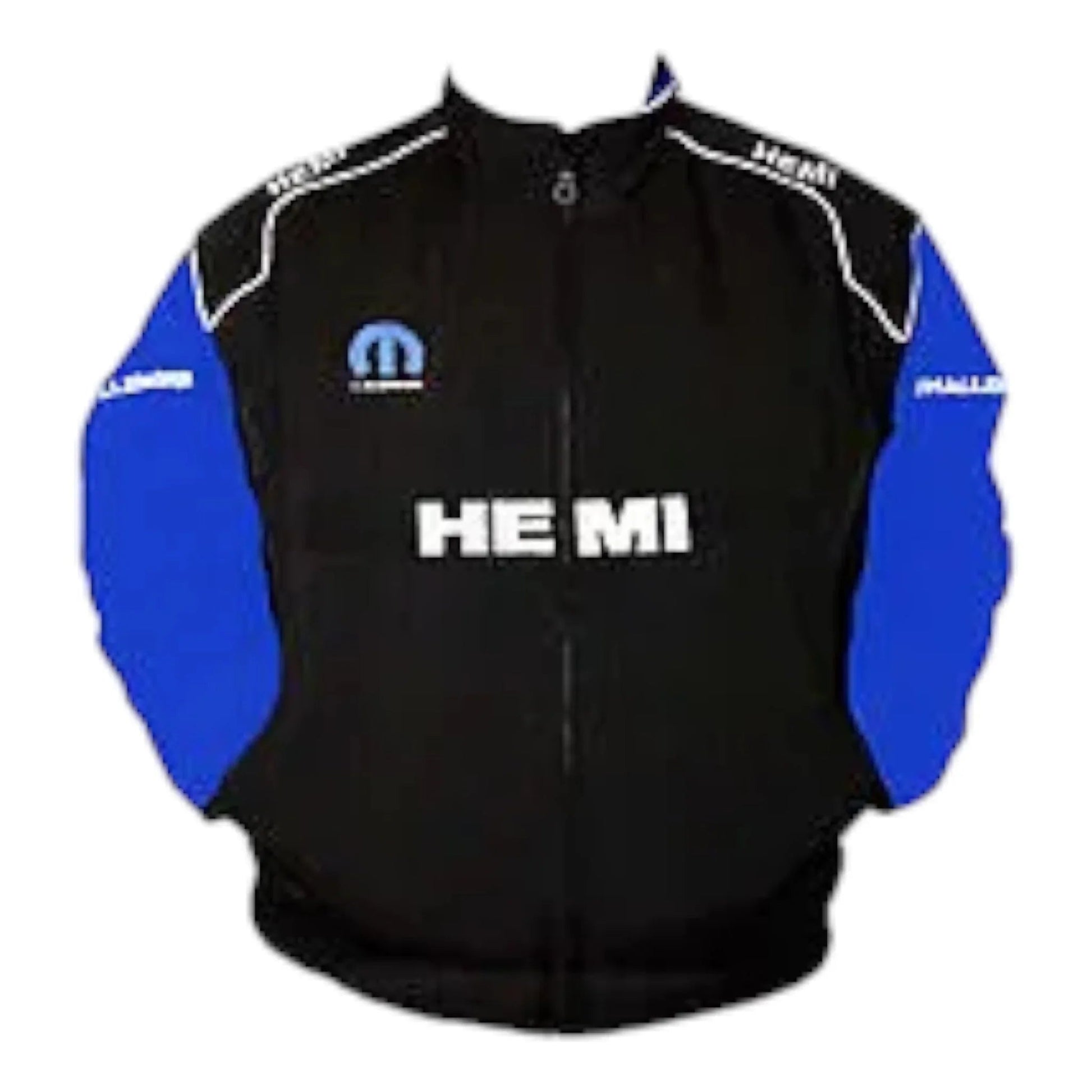 Dodge Hemi Mopar Racing Jacket Black and Royal Blue