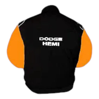 Dodge Hemi Racing Jacket Black and Orange
