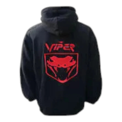 Dodge Viper Hoodie Sweatshirt Black and Red - F1 Vintage Racewear