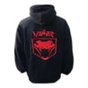 Dodge Viper Hoodie Sweatshirt Black and Red - Vintage F1 Racewear