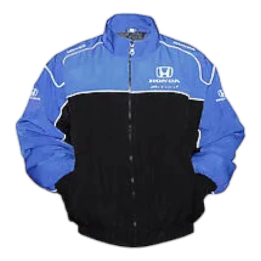 Honda Accord Racing Jacket Blue and Black - F1 Vintage Racewear