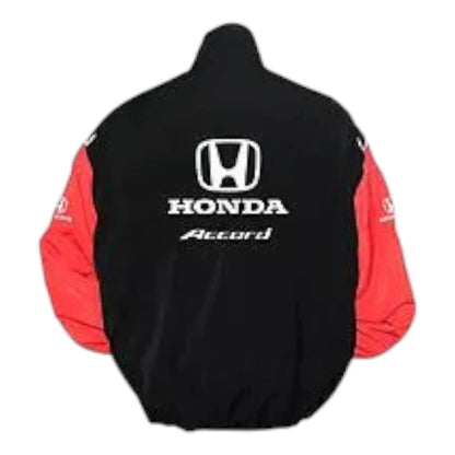 Honda Accord Racing Jacket Black and Red - F1 Vintage Racewear