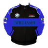 BMW Williams F1 Racing Jacket Black and Royal Blue - Vintage F1 Racewear