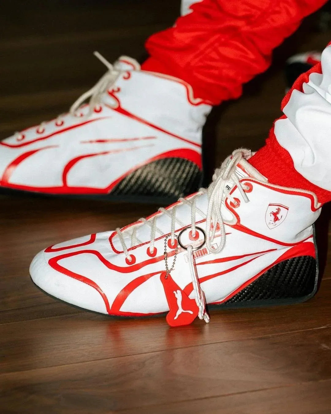Scuderia Ferarri Speedcat Pro F1 Race Boots - Joshua Vibes - F1 Vintage Racewear