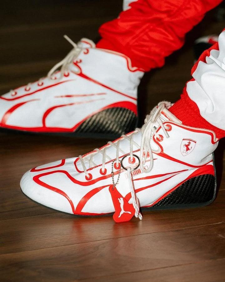Scuderia Ferrari Speedcat Pro F1 Race Boots-Joshua Vibes - F1 Vintage Racewear