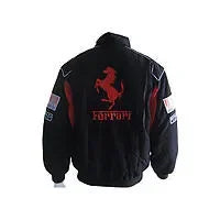 Ferrari Santander F1 Jacket Black - F1 Vintage Racewear