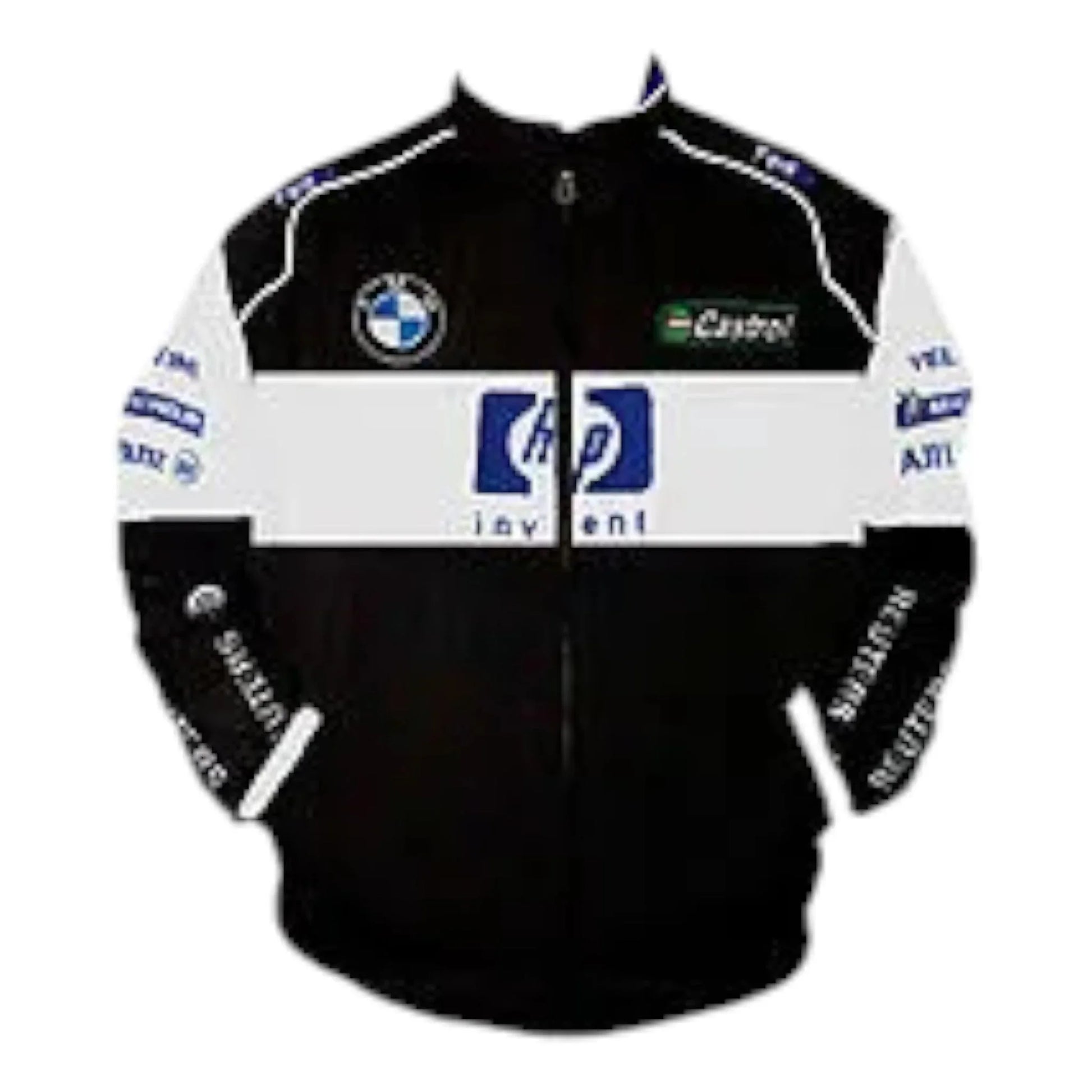 BMW Williams Team F1 Racing Jacket Black and White - F1 Vintage Racewear
