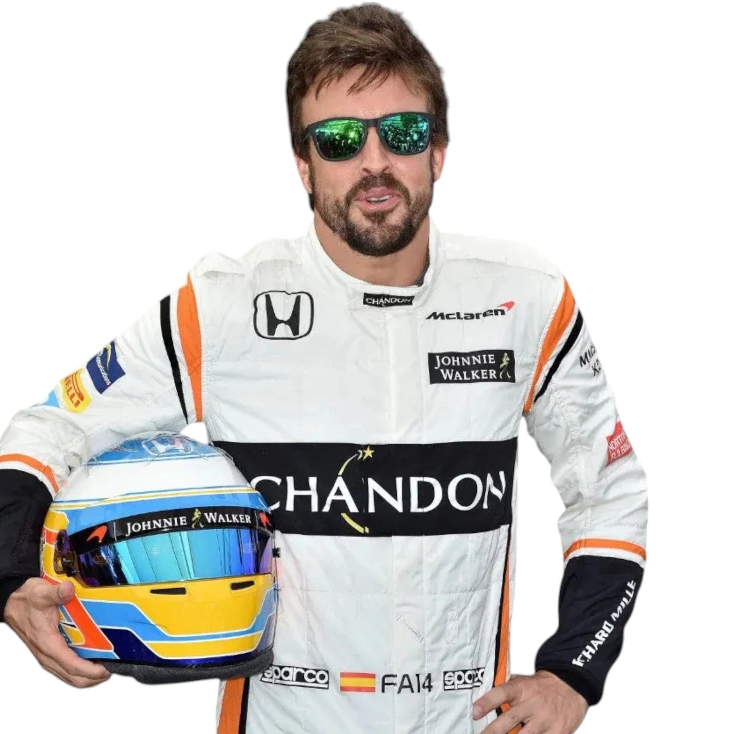 Fernando Alonso 2017 McLaren Formula One Race Suit Replica