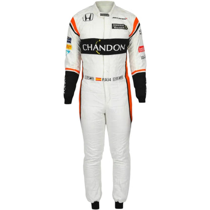 Fernando Alonso 2017 McLaren Formula One Race Suit Replica