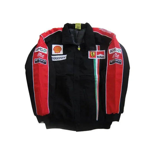 Ferrari F1 Team Vintage Jacket Red-Black - F1 Vintage Racewear