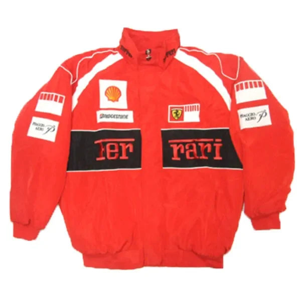 Ferrari Vodafone Racing Jacket Red & Black - F1 Vintage Racewear