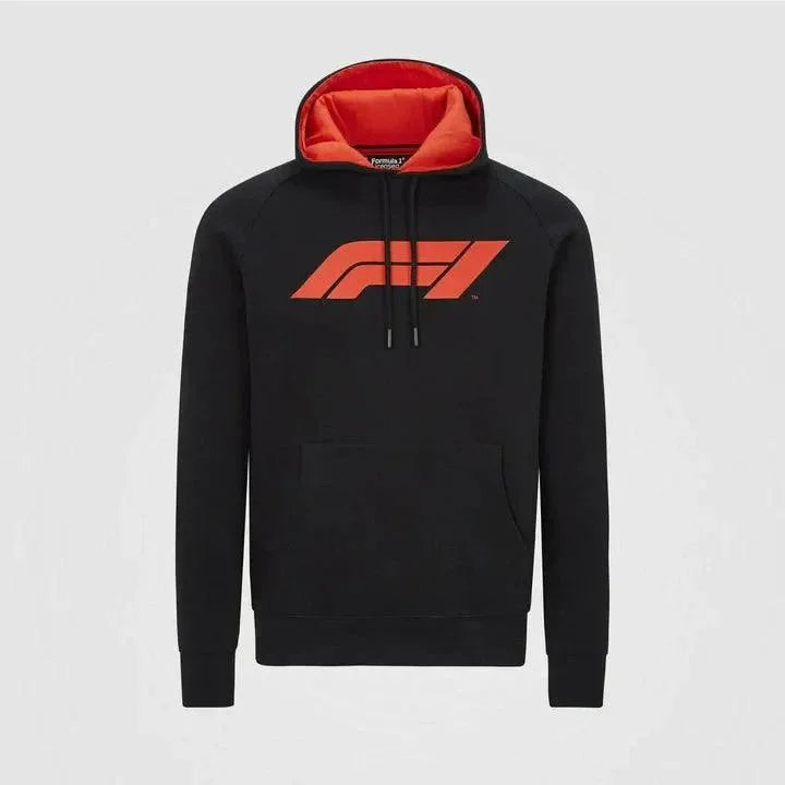 Formula 1 Tech Collection F1 Men's Large Logo Hooded Sweatshirt Black/Gray/Red