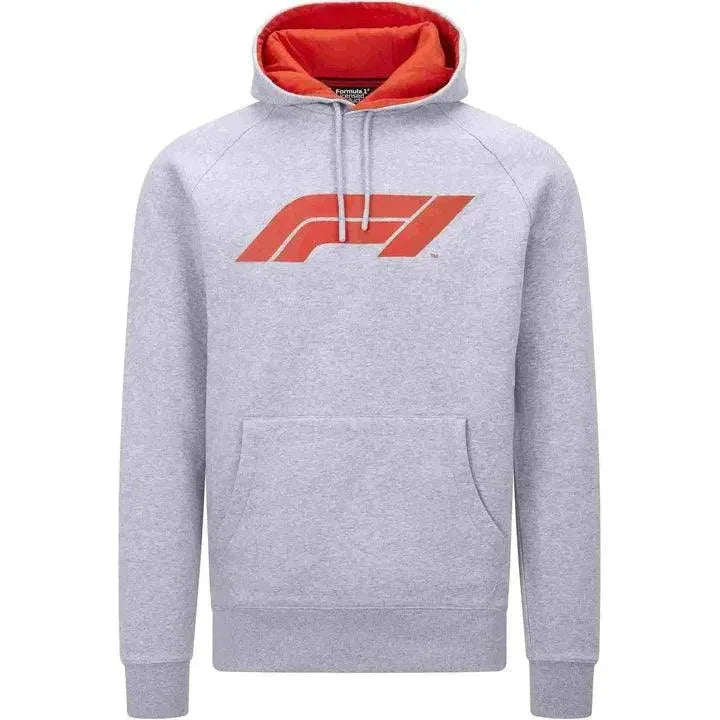 Formula 1 Tech Collection F1 Men's Large Logo Hooded Sweatshirt Black/Gray/Red