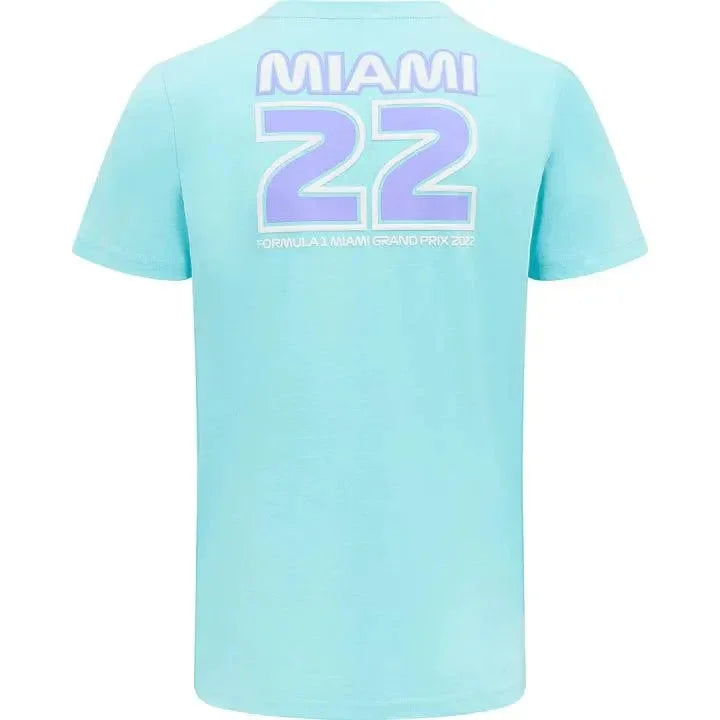 Formula 1 Tech Collection F1 Miami GP Kids Pastel T-Shirt- Pink/Baby Blue